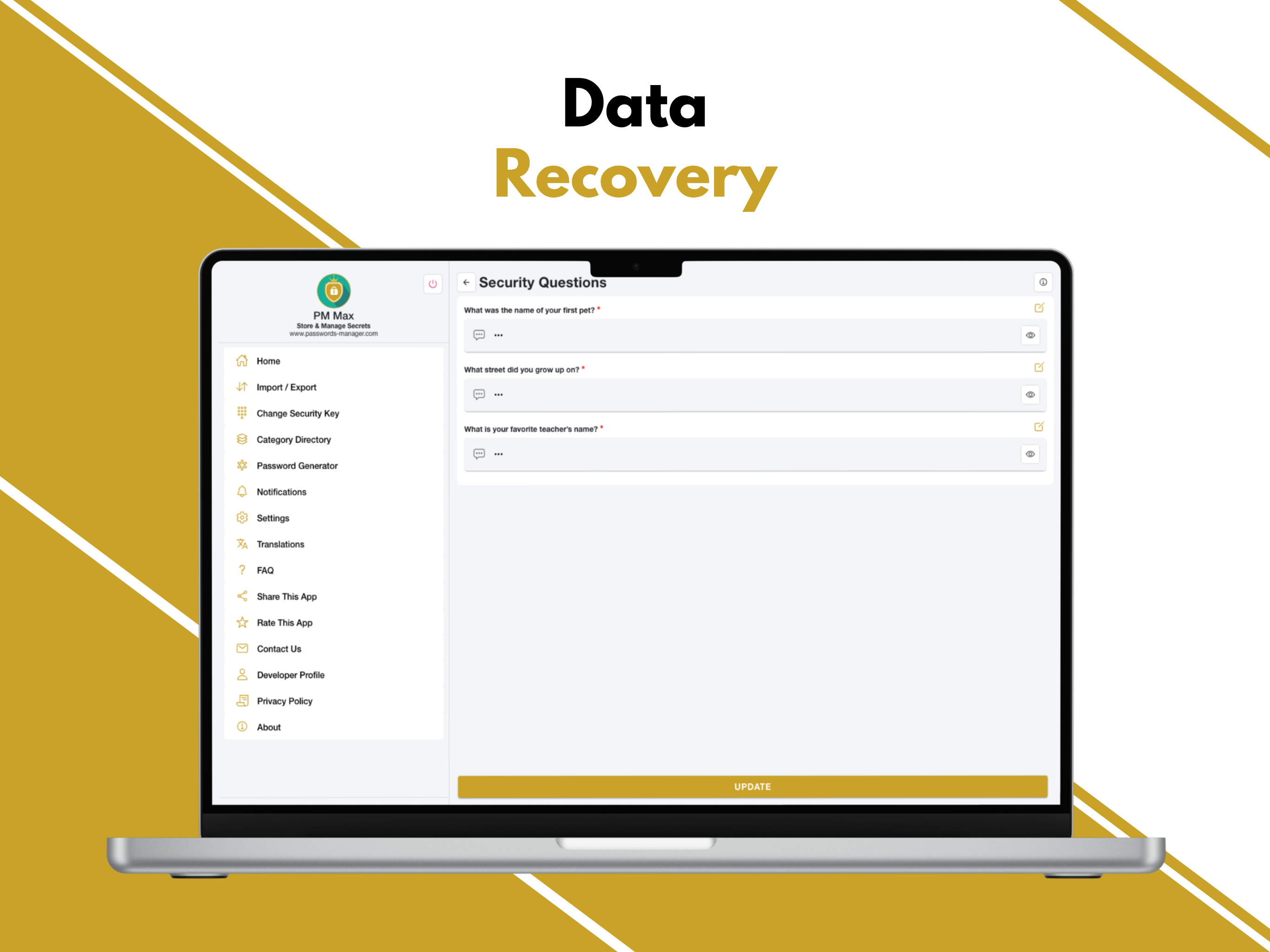 PM Max - Data recovery