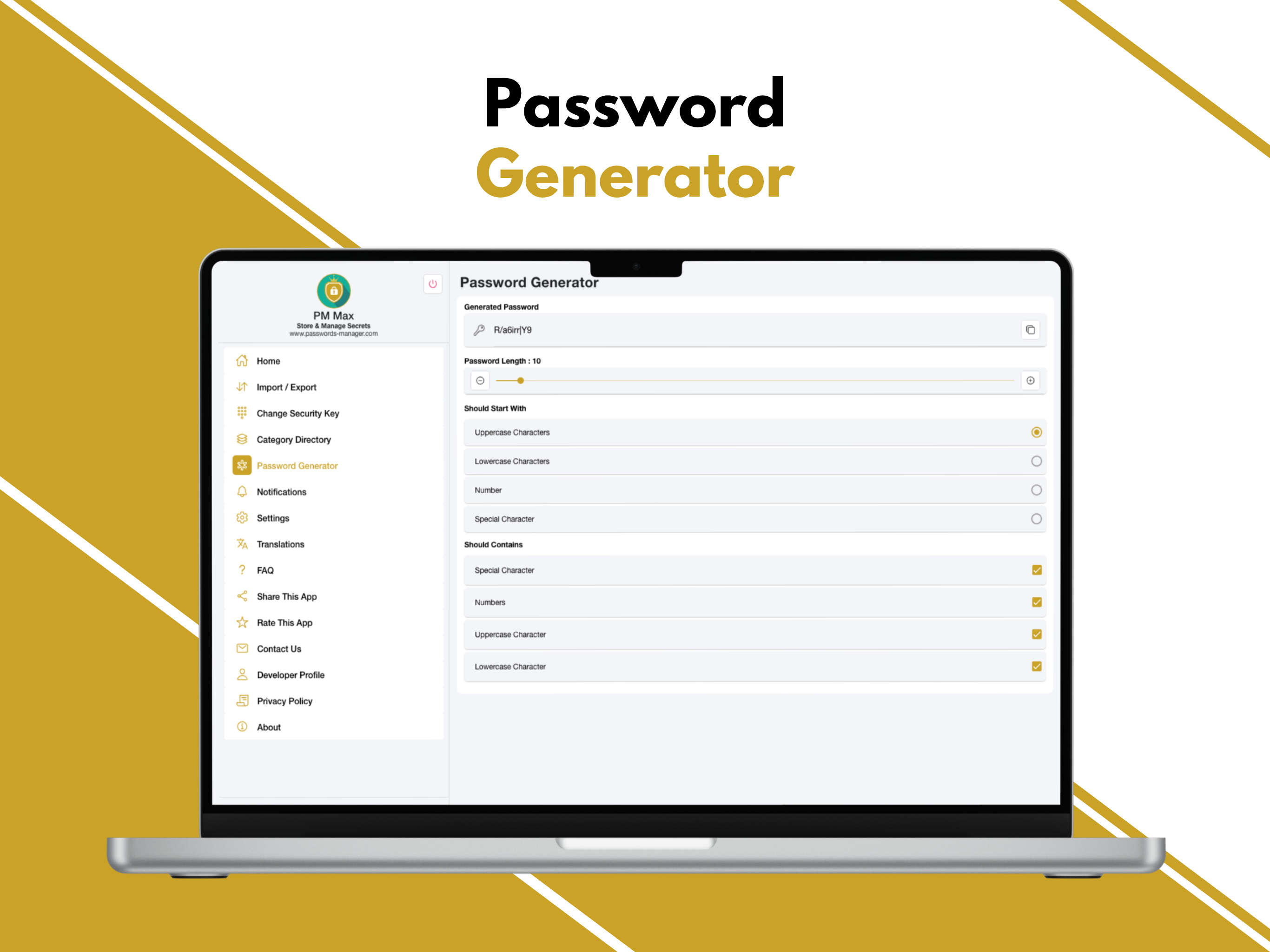 PM Max - Password generator