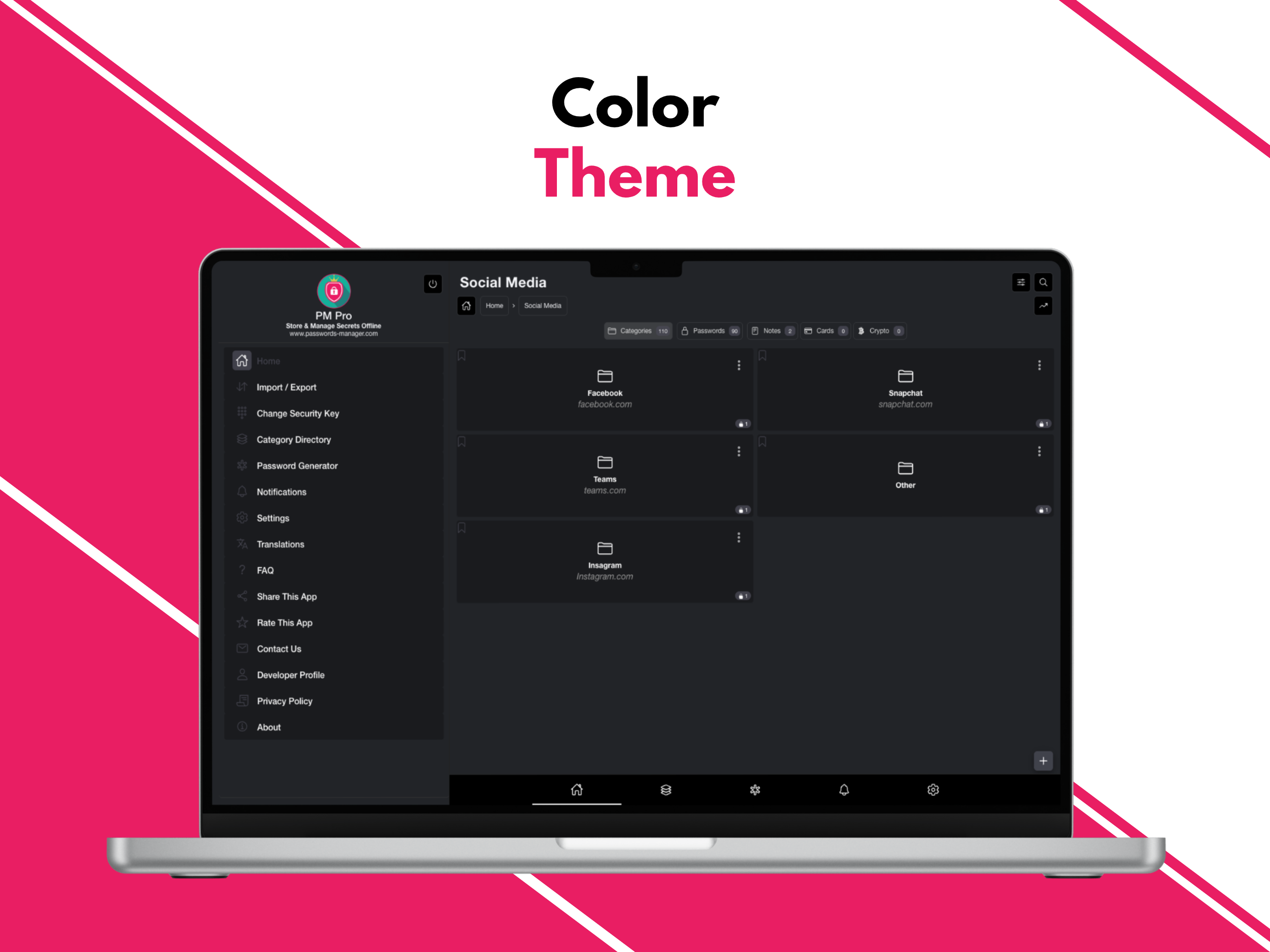PM Pro - Dark and light theme