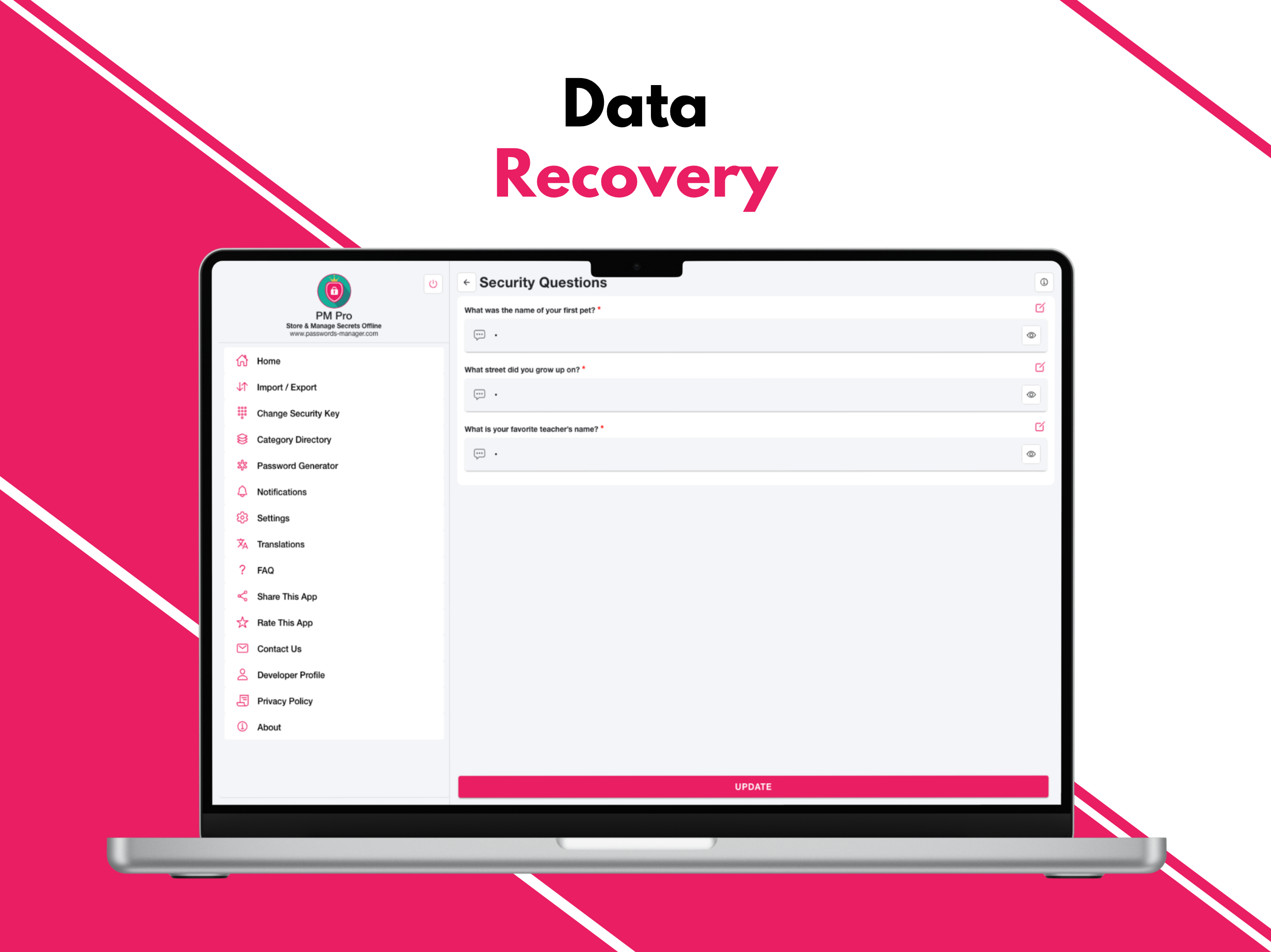 PM Pro - Data recovery