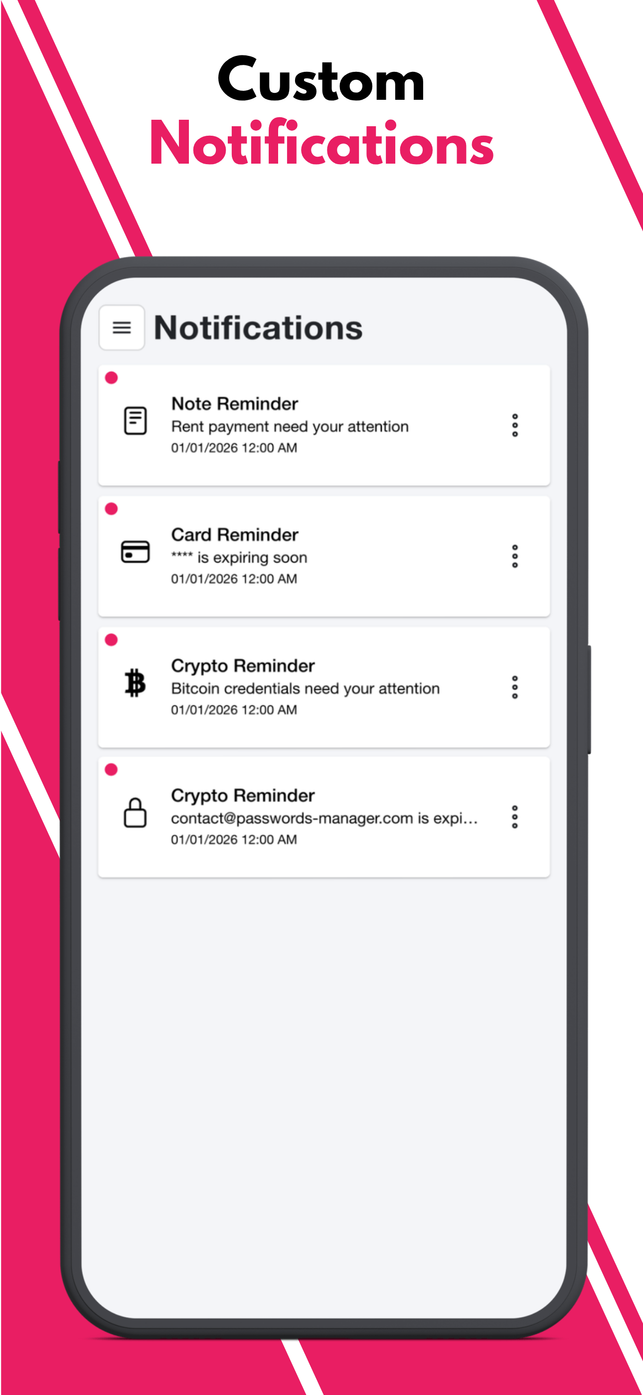 PM Pro - Custom notifications