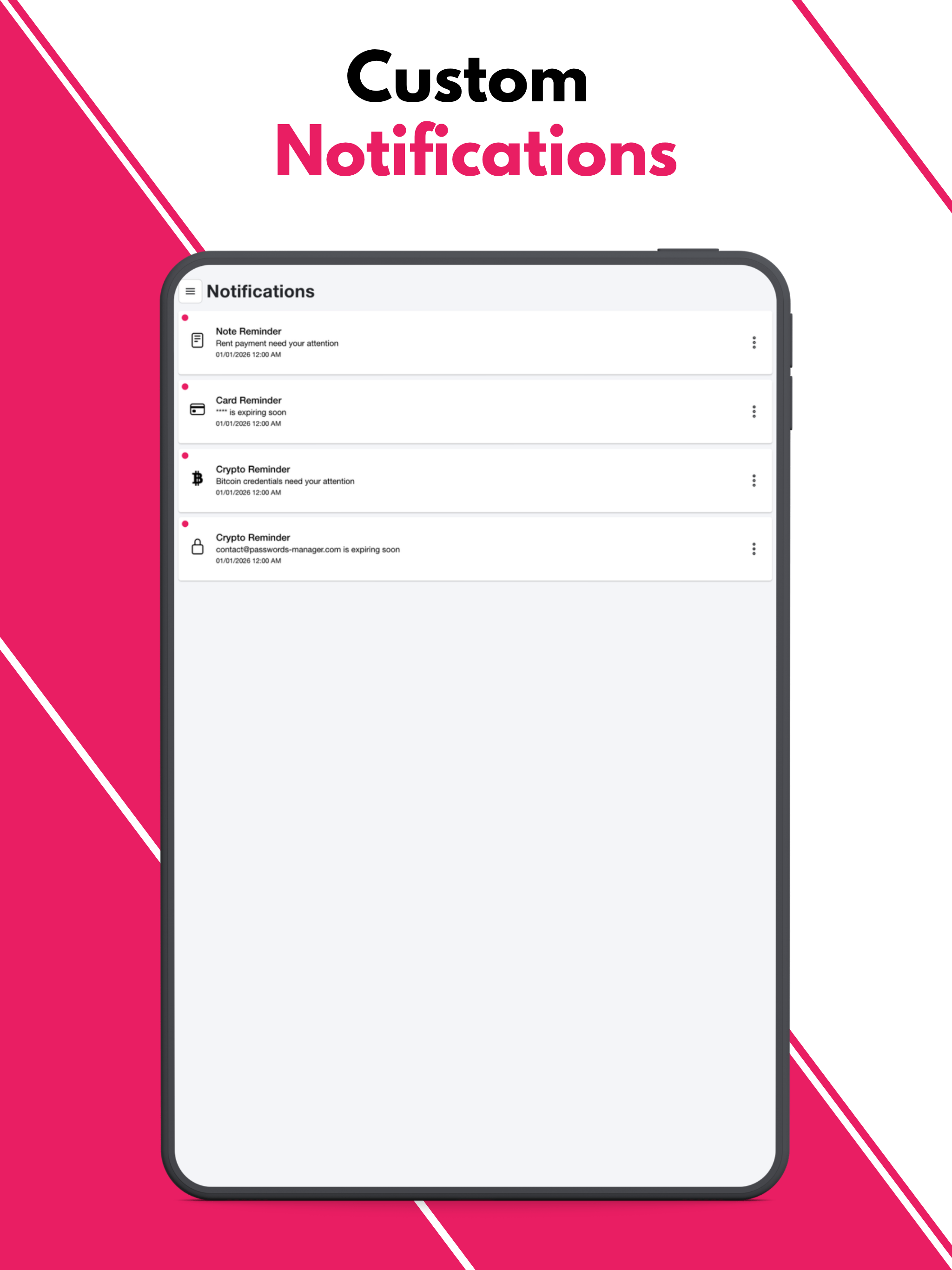 PM Pro - Custom notifications